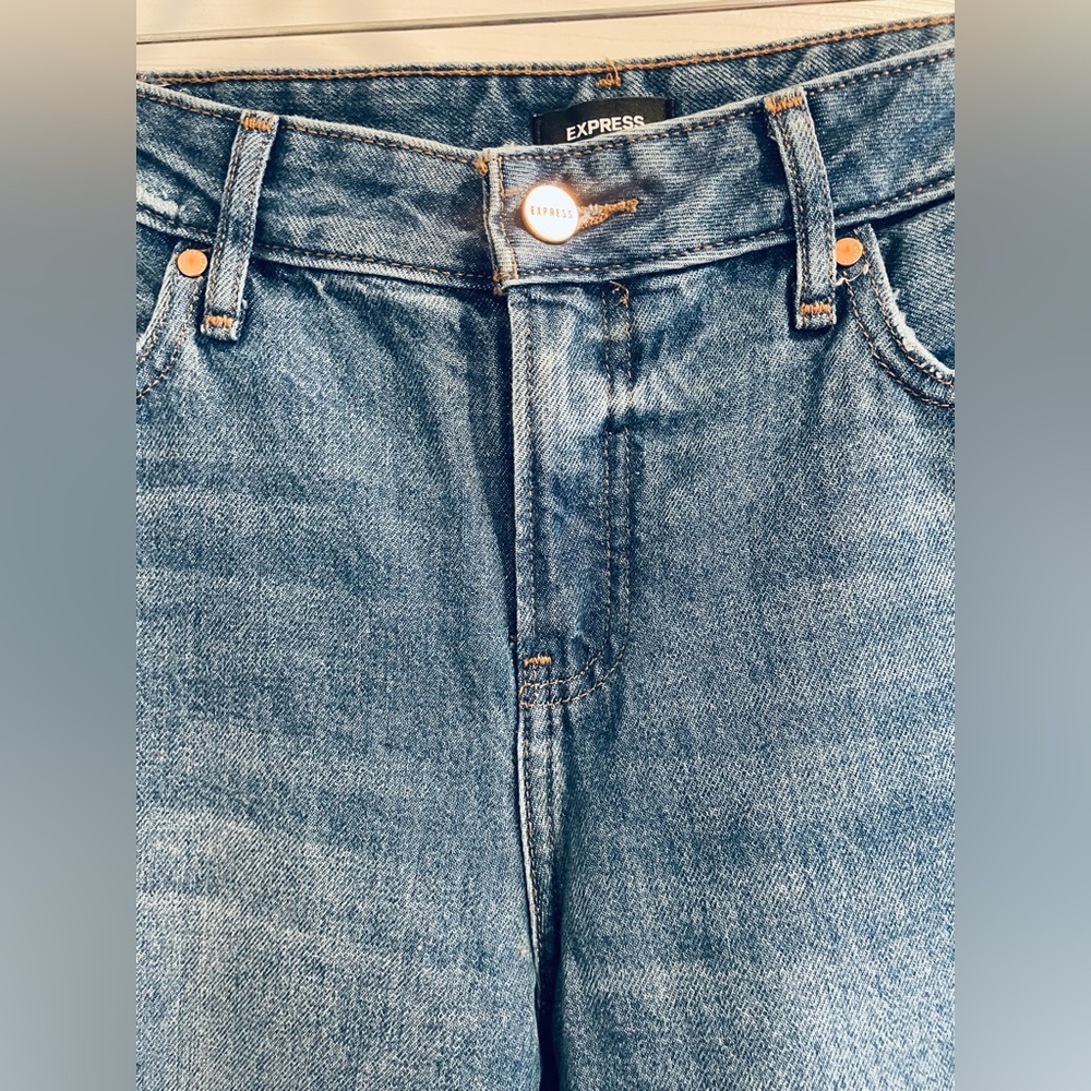 Express 90s Ankle Boot Mid Rise Jeans - Picture 8 of 8